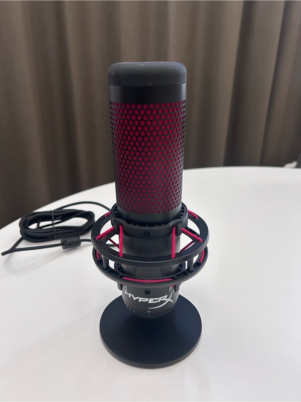 HyperX QuadCast USB Condenser Microphone w/ Pop Filter, Adjustable Gain, Stand